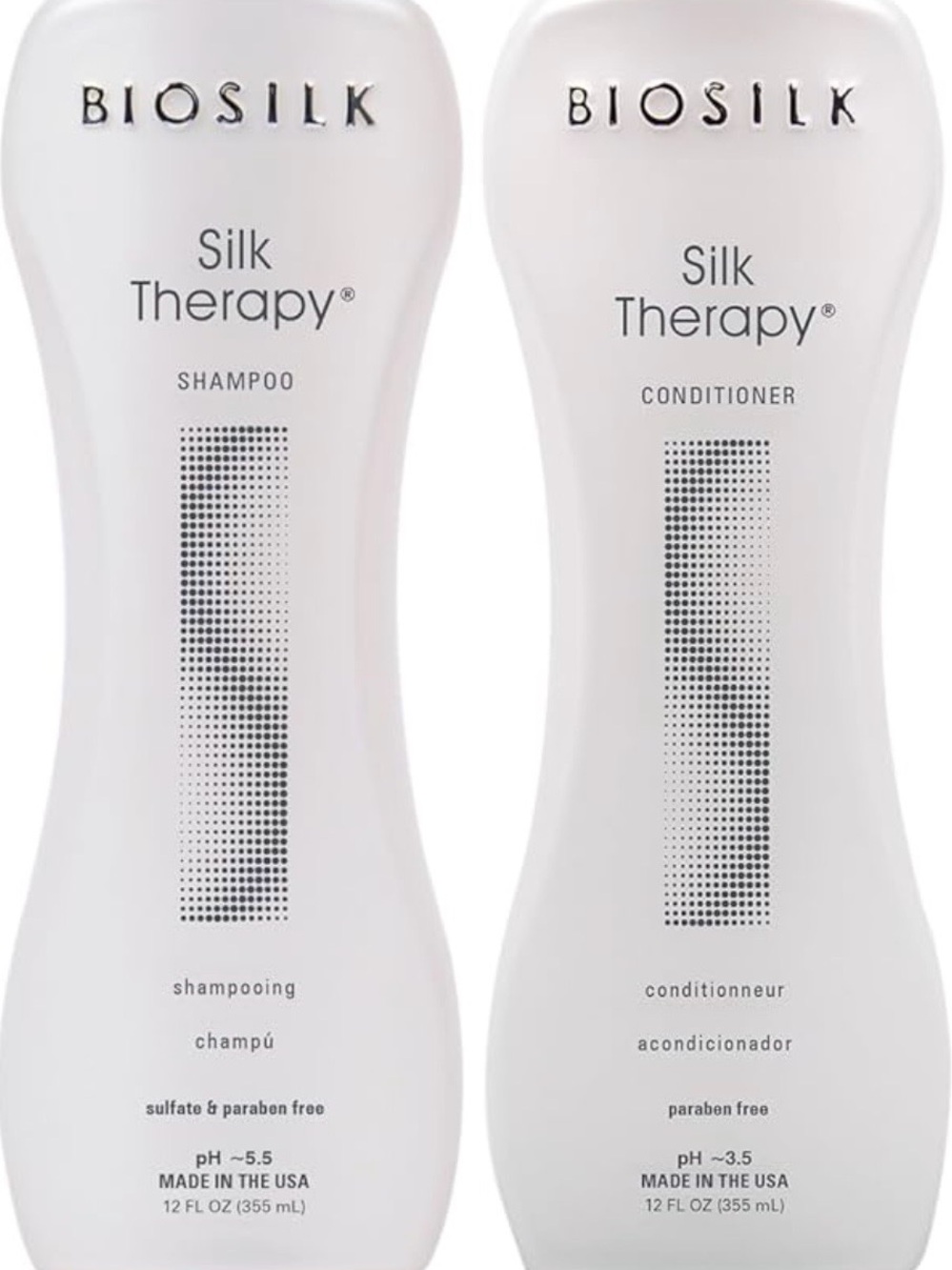 Biosilk Silk Therapy Shampoo & Conditioner Duo — White Bottles - Picture 3 of 6